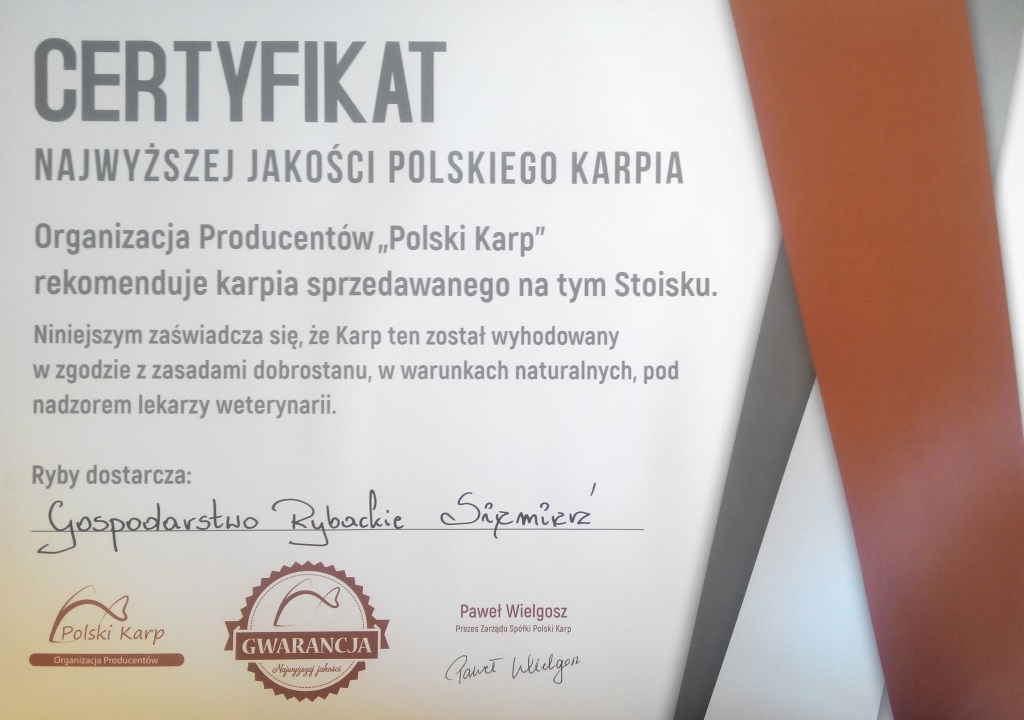 Certyfikat Polski Karp